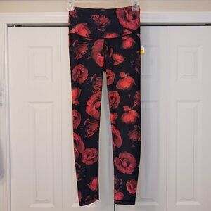 Victoria's Secret Red Floral Leggings
